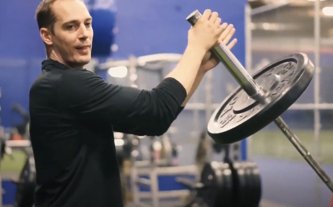 How to Landmine Push Press | Barbell Push/Olympic Lift Variation